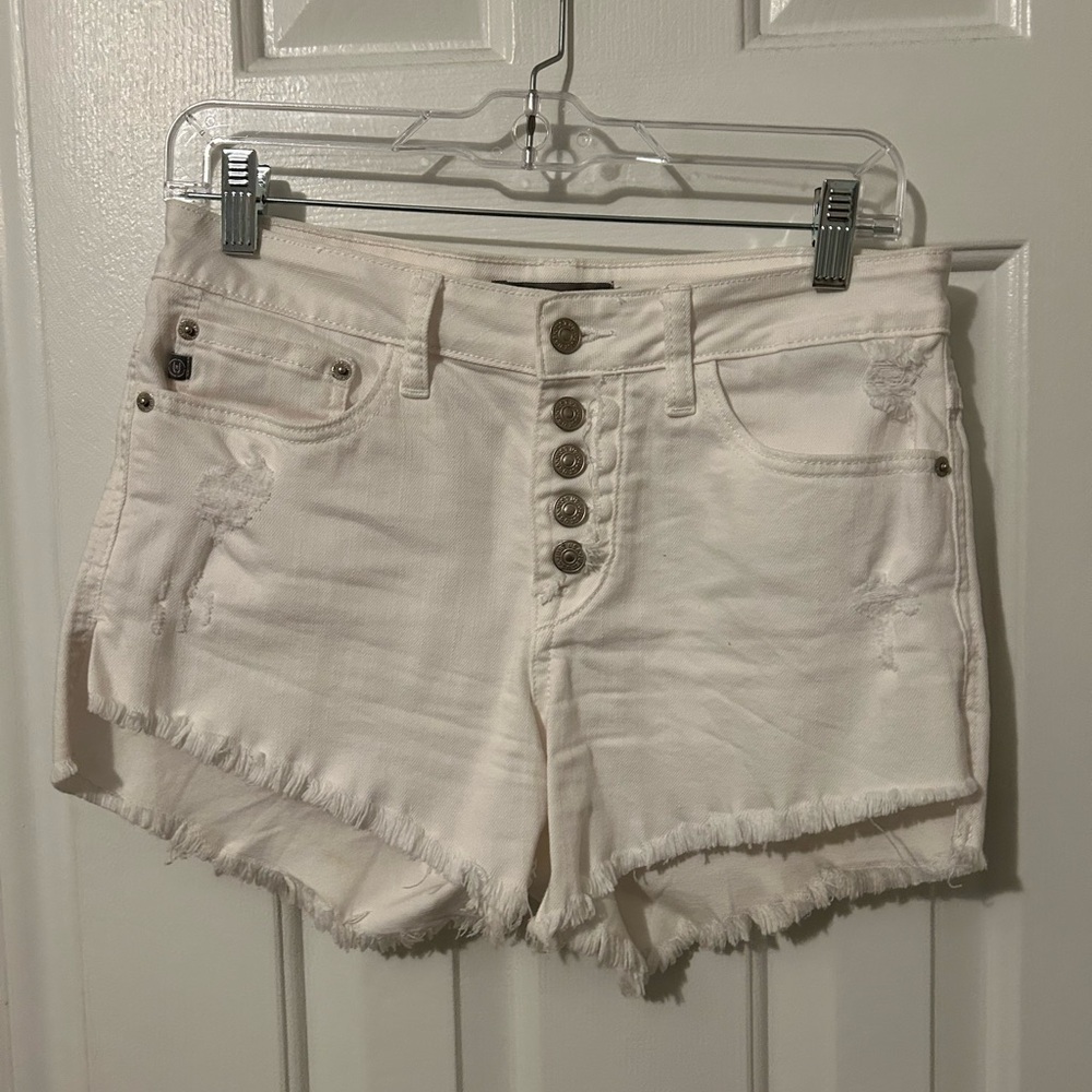 Just USA white jean shorts